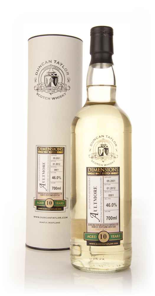 Aultmore 10 Year Old 2001 - Dimensions (Duncan Taylor)