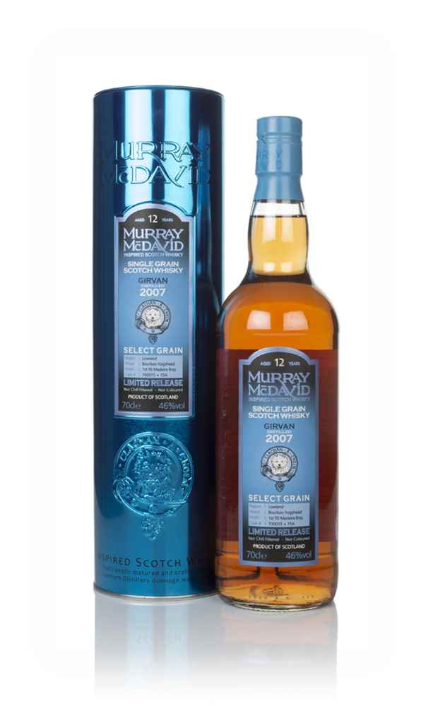 Girvan 12 Year Old 2007 (casks 700015 & 15A) - Select Grain (Murray McDavid)