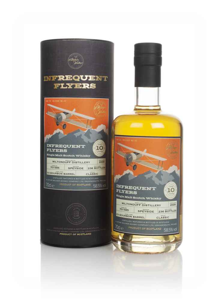 Miltonduff 10 Year Old 2009 (cask 701585) - Infrequent Flyers (Alistair Walker)
