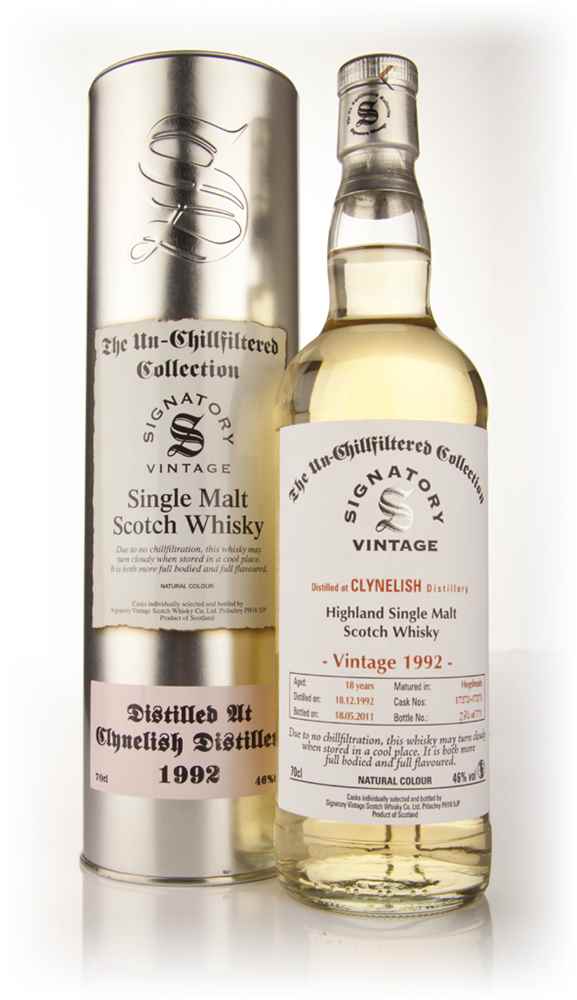 Clynelish 18 Year Old 1992 - Un-Chillfiltered (Signatory)