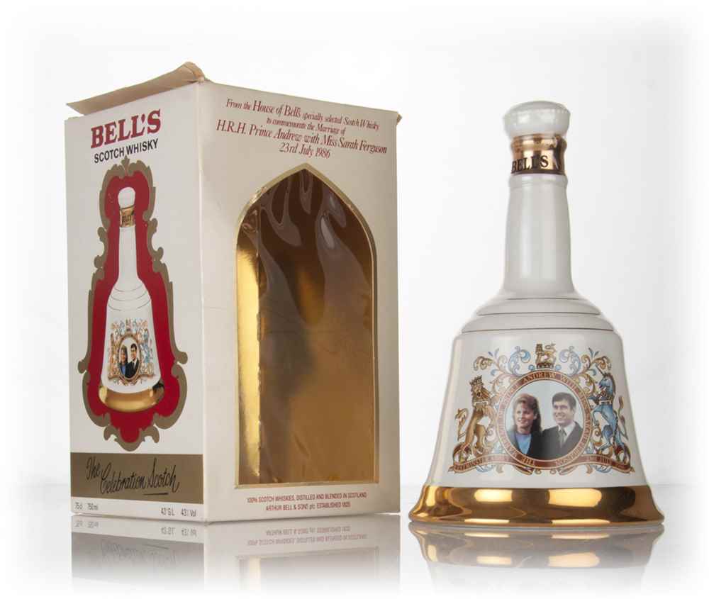 Bell’s Marriage of Prince Andrew With Miss Sarah Ferguson Decanter - 1986
