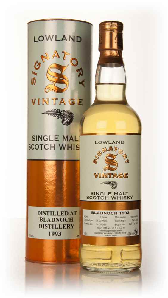 Bladnoch 18 Year Old 1993 (Signatory)