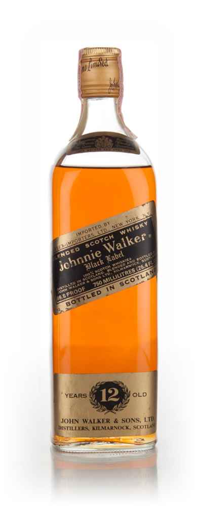 Johnnie Walker Black Label 12 Year Old 40% - 1960s
