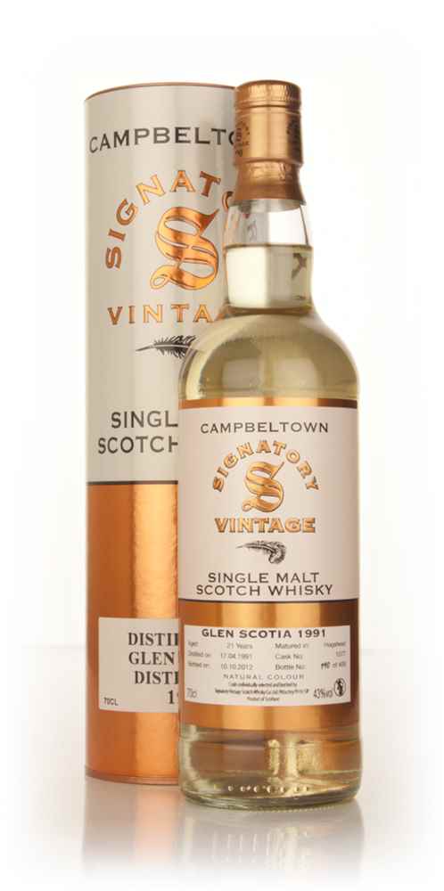 Glen Scotia 21 Year Old 1991 (cask 1077) (Signatory)