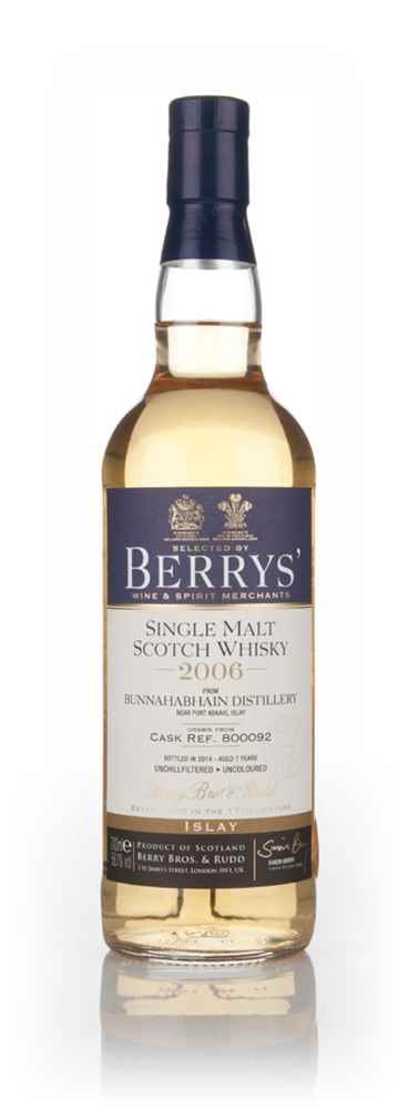 Bunnahabhain Heavily Peated 7 Year Old 2006 (cask 800092) (Berry Bros & Rudd)