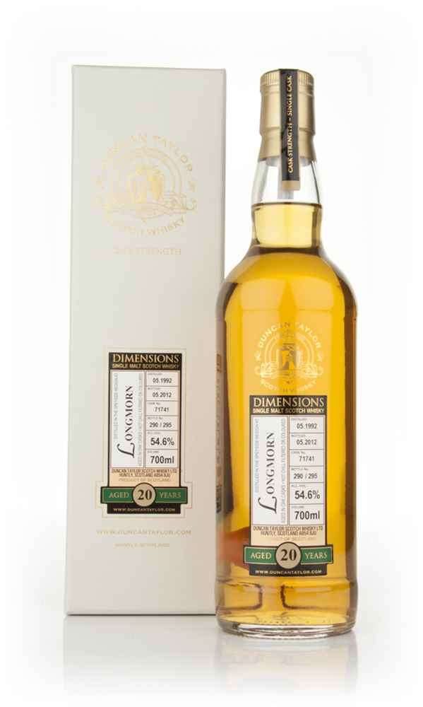 Longmorn 20 Year Old 1992 Cask 71741 - Dimensions (Duncan Taylor)
