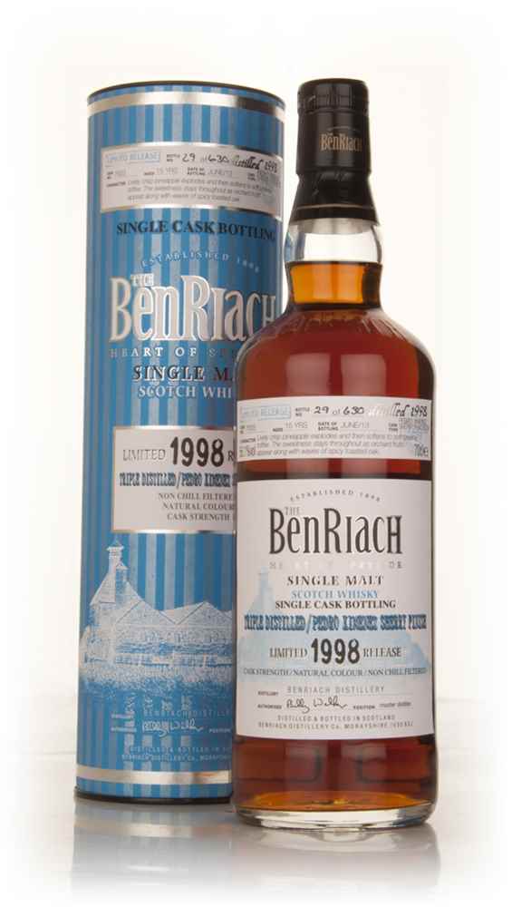 BenRiach 15 Year Old 1998 (cask 7633) - Triple distilled/Pedro Ximénez Sherry Cask Finish