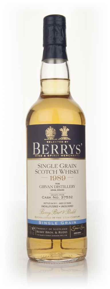 Girvan 1989 (cask 37532) (Berry Bros. & Rudd)