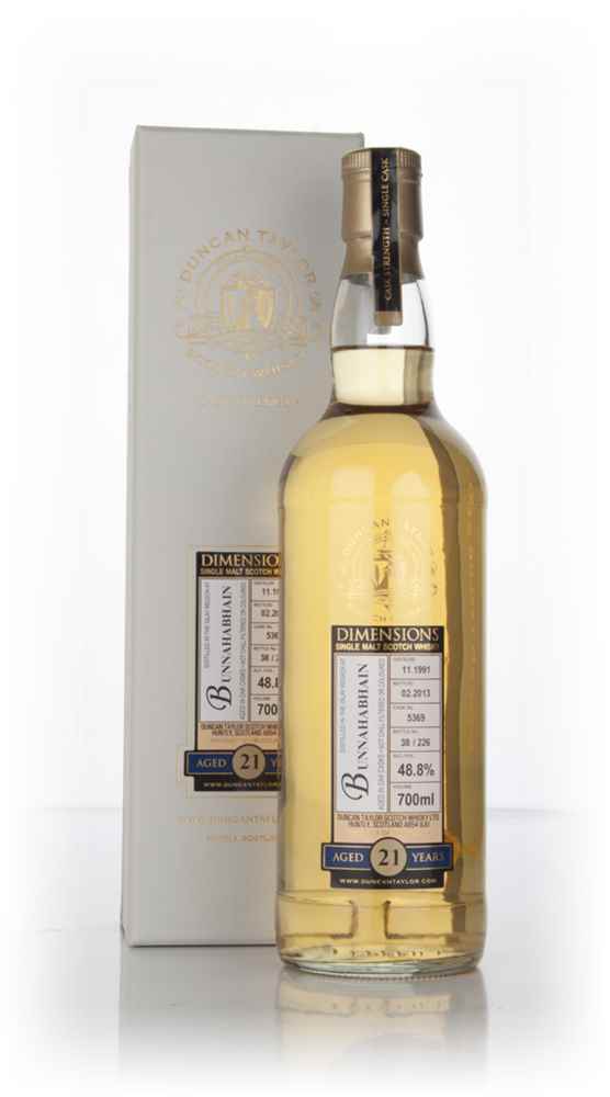 Bunnahabhain 21 Year Old 1991 (cask 5369) - Dimensions (Duncan Taylor)