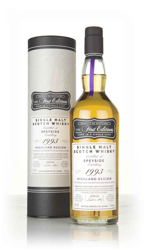 Speyside 24 Year Old 1993 (cask 15001) - The First Editions (Hunter Laing)