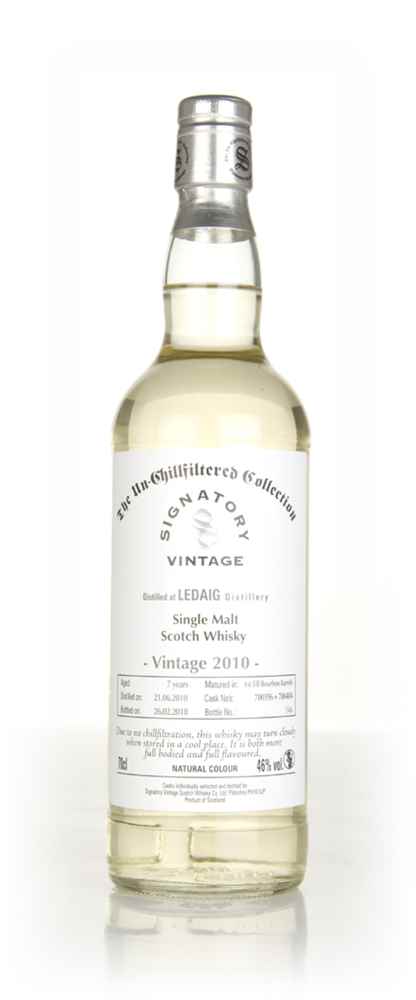 Ledaig 6 Year Old 2010 (casks 700316 & 700317) - Un-Chillfiltered Collection (Signatory)
