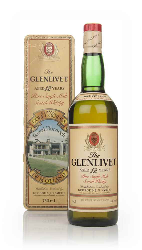 The Glenlivet 12 Year Old - Classic Golf Courses of Scotland (Royal Dornoch) - 1980s