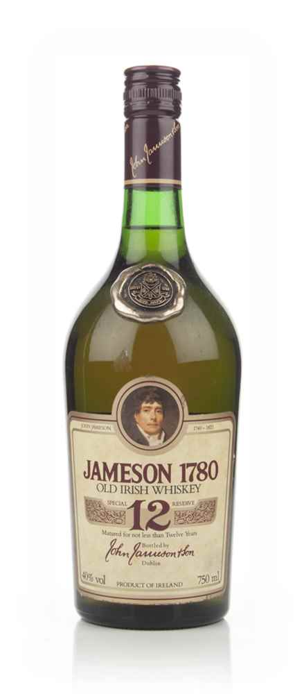 Jameson 1780 12 Year Old Irish Whiskey (75cl) - 1980s